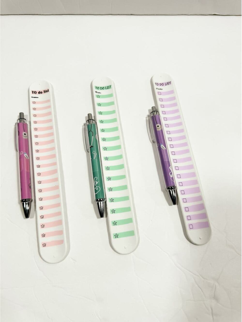 NURSE Silicone wristband Notepad, Reusable wristband